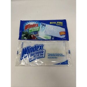 Windex Outdoor Refill Cleaning Pad Windows 1 Pk 2 Pads Discontinued Sealed New